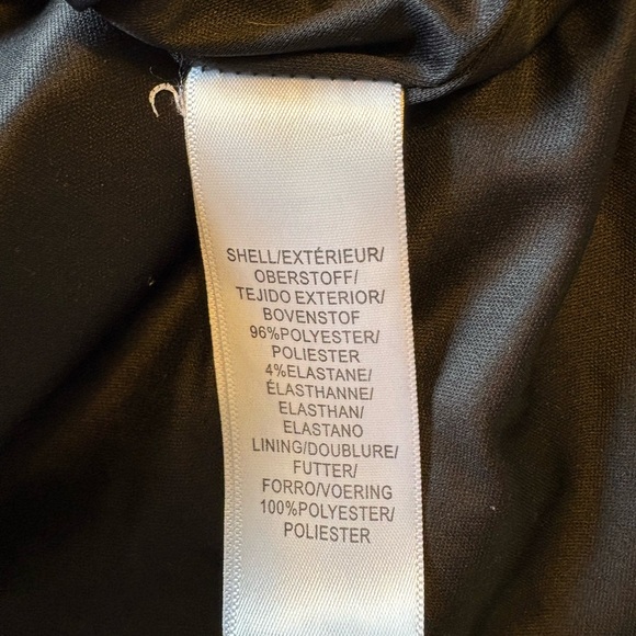 Adrianna Papell Black Bell Sleeve Sheath Dress | Size 10 Regular - Picture 15 of 16